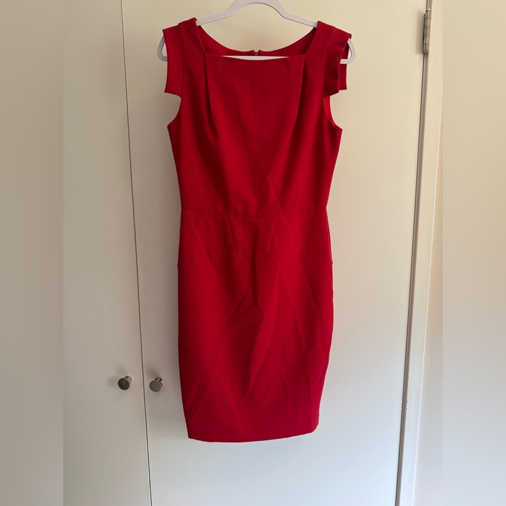 Single by Galina Sobolev Vibrant Red Sheath Dress